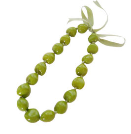 【276-0037】Kukui Choker (Green Apple)