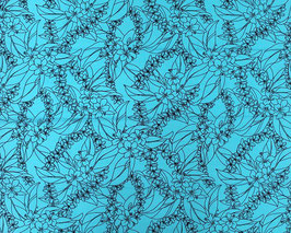 【281-0790】Poly Cotton Fabric (Aqua)
