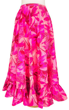【213-0150】Ruffle Long Skirt (Neon Pink)