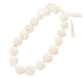 【276-0036】Kukui Choker (White)