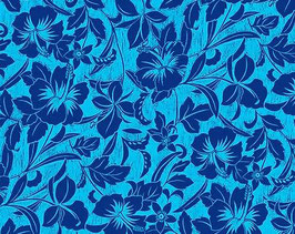 【291-0086】Poly Cotton Fabric (Blue)