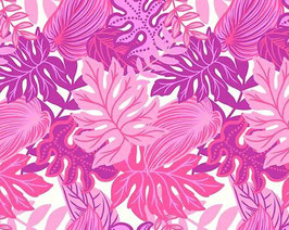 【291-0220】Poly Cotton Fabric (Cream/Purple)