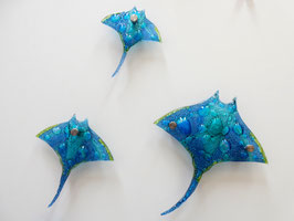 Set x 3 Manta rayas  / Set x 3 Manta rays