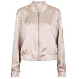 Esqualo satin bomber SP25 28002 sand