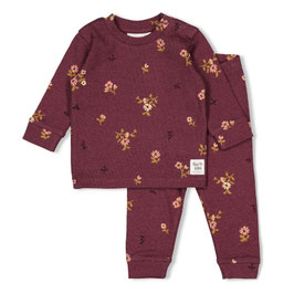 Feetje 50500086 , 505000861 , 505000862 premium rib sleepwear wine melange