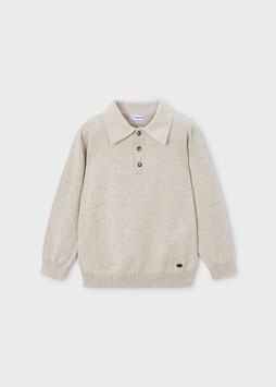 Mayoral long sleeve met polokraag 4122 beige