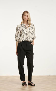 Smashed Lemon top 26066 sand/Black - comfort met stijl SALE