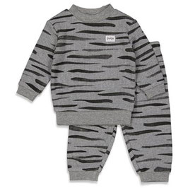 Feetje wafel  pyjama Fashion edition 305.543 grey melange