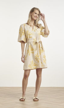 Smashed Lemon jurk 26051 Sand / Yellow - tijdloos en stijlvol SALE
