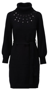 K-design gebreide jurk B813 black