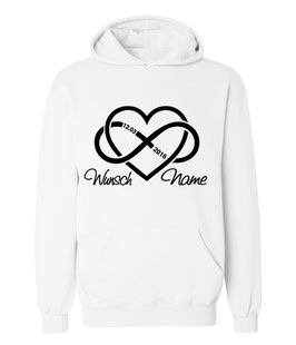Kapuzenpullover "Unendlichkeitsherz" für Damen