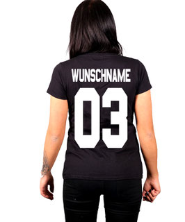 "WUNSCHNAME & WUNSCHZAHL" FÜR DAMEN