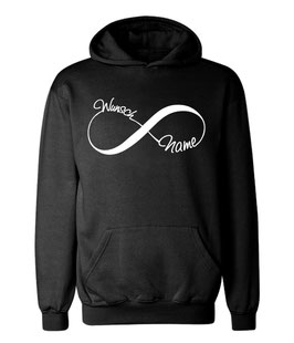 Kapuzenpullover "Infinity + Namen" für Damen