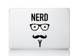 Laptop Aufkleber "NERDY"