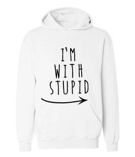 Kapuzenpullover "with Stupid" für Damen