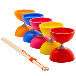 Diabolo Starter-Set mit Holzhandstäben