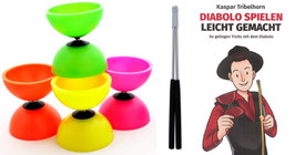 Diabolo für Schulen: Set Diabolo + Handstäbe +Anleitung