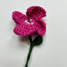 Häkelblume (pink)