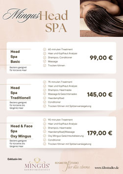 Gutschein Head Spa per Email Versand (kein Preis wird auf dem Gutschein sichtbar sein)