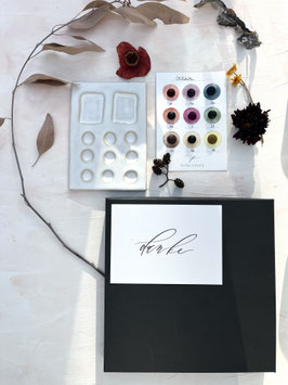 Aquarellfarben & Keramikpalette Set