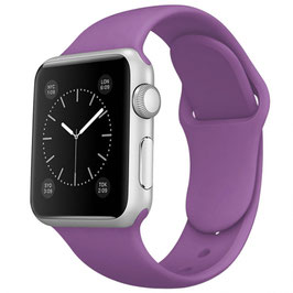 Solid Color Silicone Band for Apple Watch 38MM/40MM/41MM Series Viola