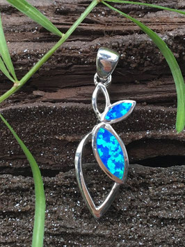 Anhänger Opal (Synthetisch), gefasst 925 Sterlingsilber AH 057