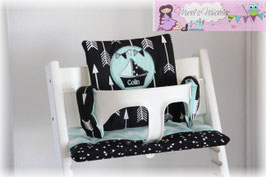 Tripp Trapp Kissen-Set "Segelboot"  C  schwarz-mint