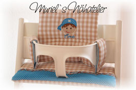 Tripp Trapp Kissen-Set "Piratenjunge für Babyset(beige-türkis)