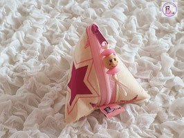 Nuggitäschli dreieckig rosa-beige