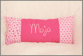 Patchworkkissen pink