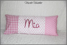 Patchworkkissen rosa