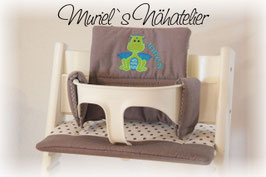 Tripp Trapp Kissen "Drachenbaby" grau-weiss