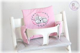 Tripp Trapp Kissen-Set "Fuchs" rosa-grau