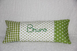 Patchworkkissen grün