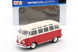 VW T1b Samba Bus 1960-1963 dunkelrot / weiss