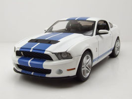 Ford Mustang Shelby GT500 2011 weiss / blau met.