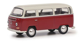 VW T2a Bus 1967-1971 dunkelrot / weiss