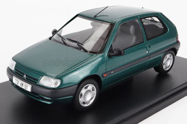 Citroën Saxo 3-Türer Phase I 1996-1999 dunkelgrün met. / schwarz