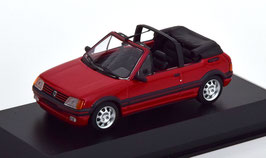 Peugeot 205 CTi Cabriolet 1986-1994 rot / schwarz