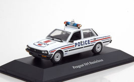 Peugeot 505 Berline Danielson Version bis 200 PS "Police France 1983" weiss / rot / blau