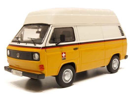 VW T3a Kastenwagen Hochdach 1979-1985 PTT Post Schweiz gelb / weiss