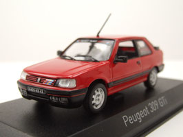 Peugeot 309 GTI PTS Decor Phase I 1987-1989 rot / schwarz / Decor