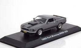 Ford Mustang Boss 429 1969 grau met. / schwarz "Film John Wick 2014"