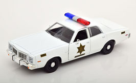 Dodge Coronet 1975 "Hazzard County Sheriff weiss"