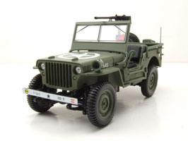 Jeep Willys US Army D-Day 1944 dunkel Oliv / Decor