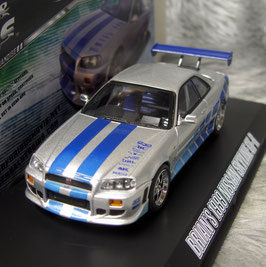 Nissan Skyline GT-R 1999 2Fast 2Furious (2003) silber / blau
