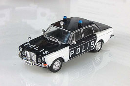 Volvo 164 1968-1975 Polis Schweden schwarz / weiss