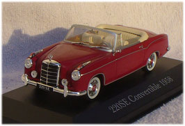 Mercedes-Benz 220 SE Cabriolet W128 1958-1960 dunkelrot