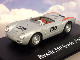 Porsche 550 Spyder #130 1955 "Jeams Dean" silber / rot