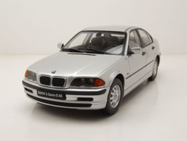 BMW 3er E46 Limousine Phase I 1999-2001 silber met./ schwarz